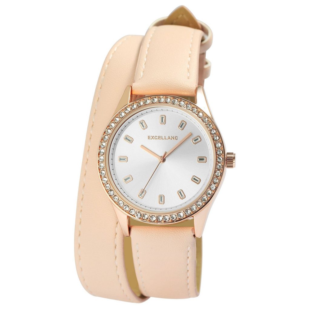 Excellanc 1900292 Damenuhr Wickelarmband